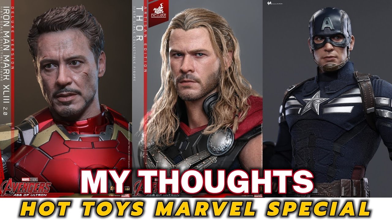 HOT TOYS MARVEL SPECIAL - IRON-MAN - THOR - CAPTAIN AMERICA. MY THOUGHTS 