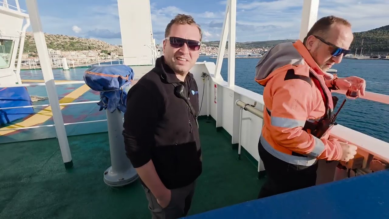 U14 Berthing accompanied by woeful eastern black sea region peoples' bagpipes (Guda) sound