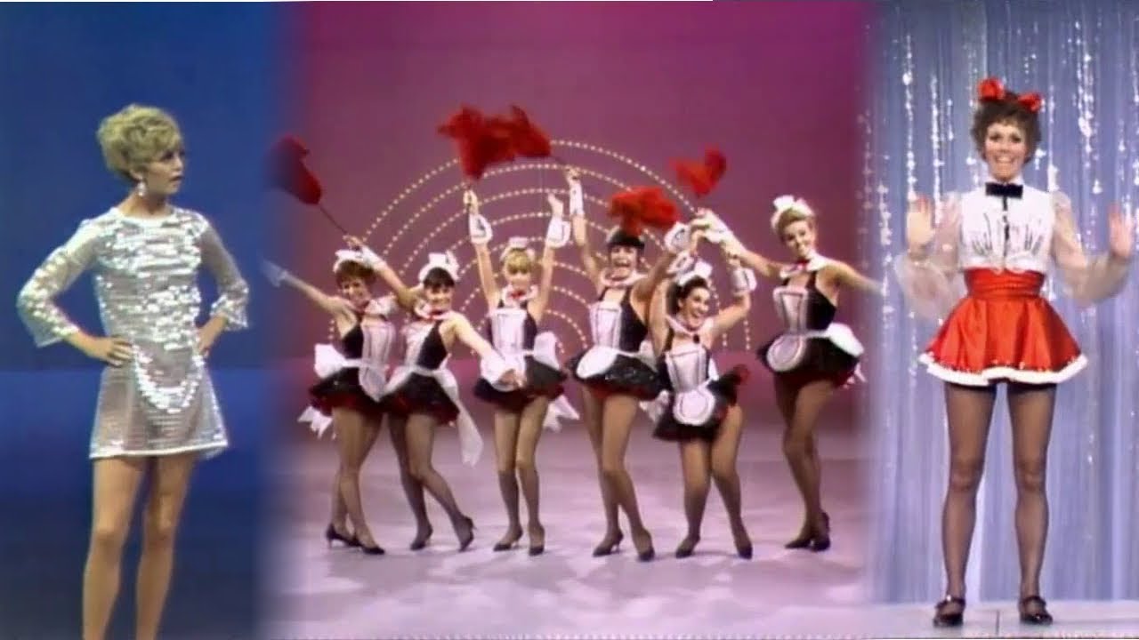 By request.  Late 60's female cast performing wearing French maid costumes.  Laugh In - s01e08