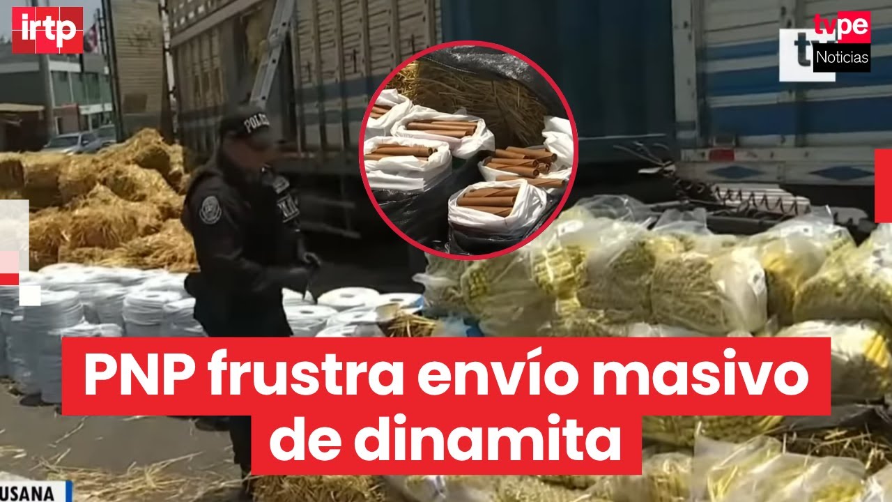 Pucusana: PNP interviene camión con más de 12 000 cartuchos de dinamita
