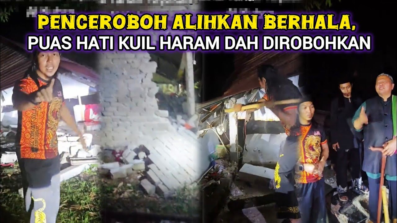 PENCEROBOH ALIHKAN BERHALA, STRUKTUR KUIL HARAM DIROBOHKAN OLEH PERSATUAN SILAT GAYONG & PERKID