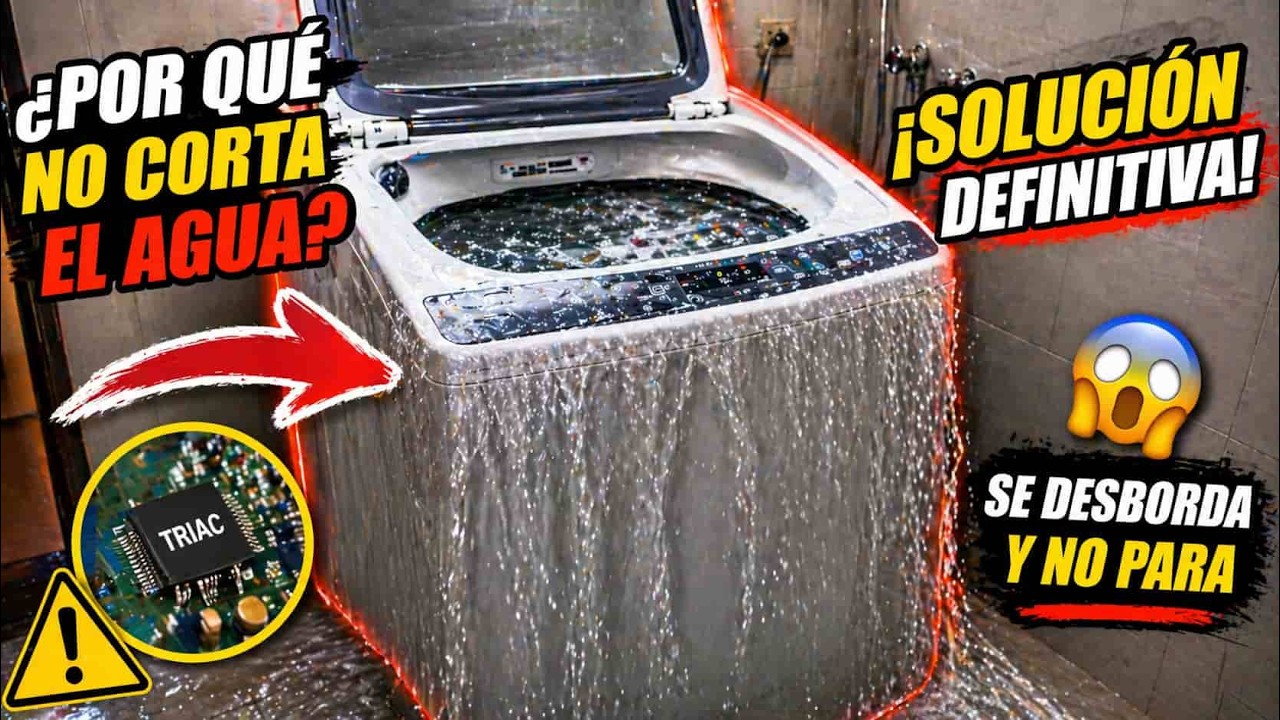 Lavadora Samsung ®️ NO DETIENE el LLENADO de AGUA ▶️ Reparación de Tarjeta ◀️