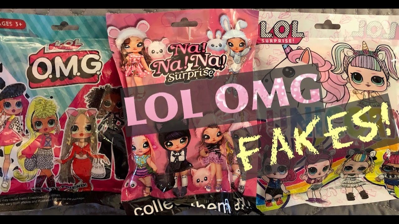 LOL Surprise OMG & Na Na Na Surprise FAKE VS REAL Doll Comparison - How to Spot Fake L.O.L. O.M.G.
