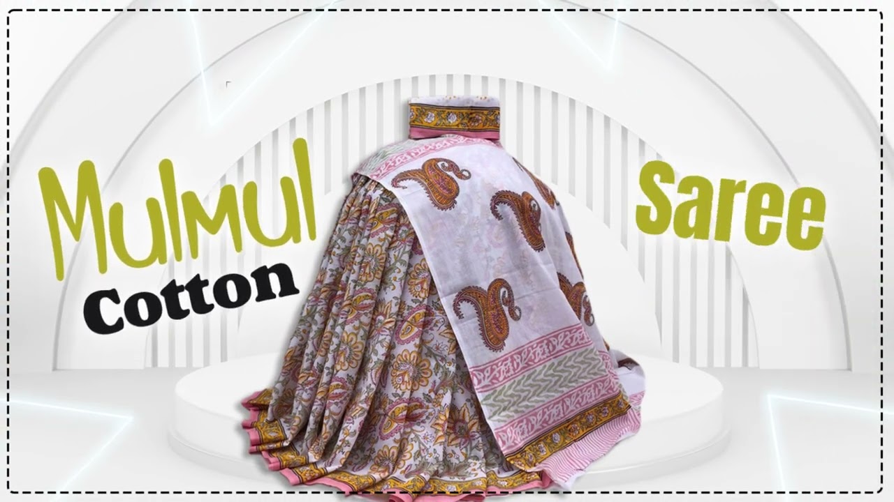 Mulmul Hand Block Print Cotton Saree Manufacturers | theBlockart.com #MulmulSaree #HandBlockPrint