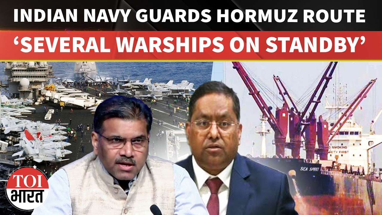 Indian Navy Warships On Standby To Help India-Bound Vessels In Hormuz Amid West Asia War
