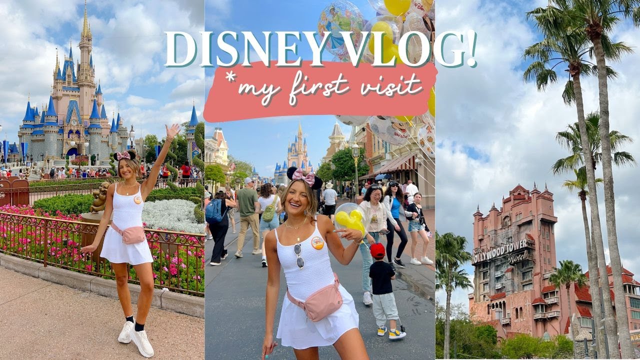 DISNEY VLOG *MY FIRST TIME* || magic kingdom, epcot, and hollywood studios