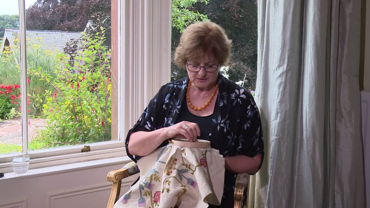 The Crewel Work Company - Fly Stitch Demo