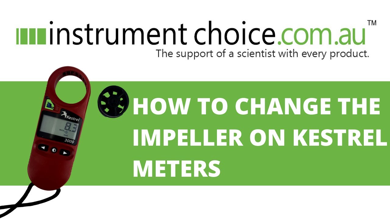 How to Change the Impeller On Kestrel Wind Meters