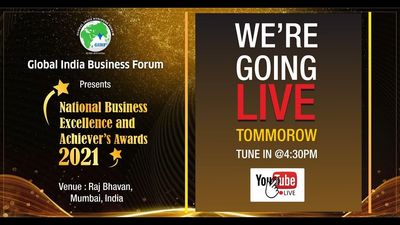 National Business Excellence & Achiever's Award 2021(Full Video) | Global India Business Forum