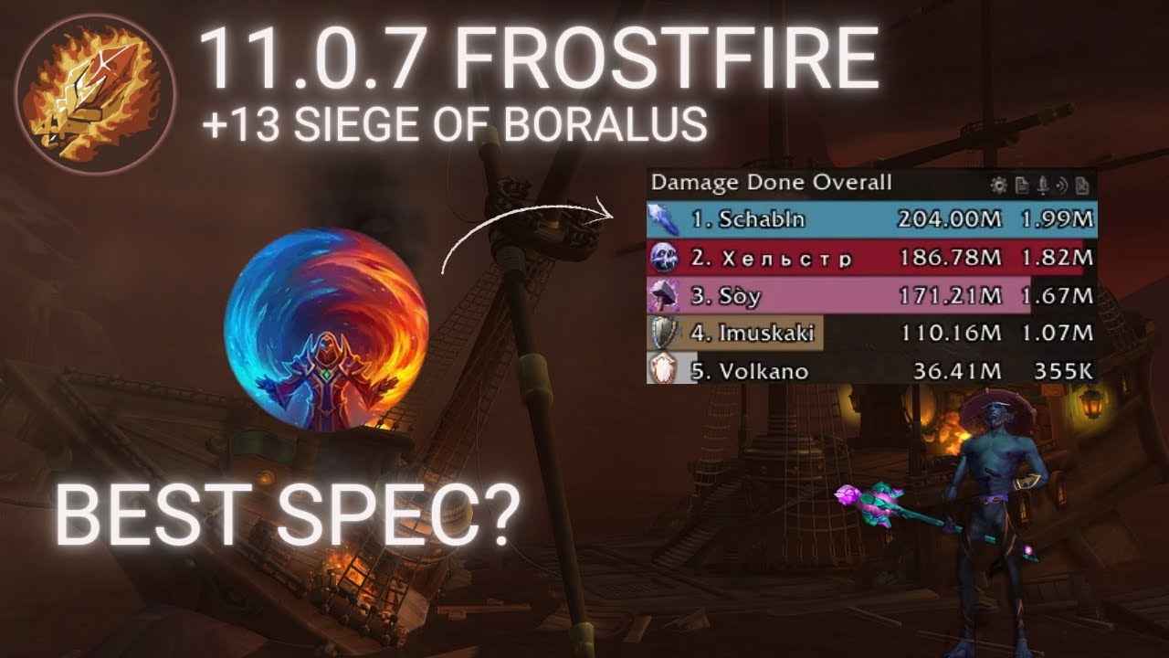Frostfire Frost best spec right now?  | +13 Siege of Boralus  | TWW S1 Frost Mage 11.0.7