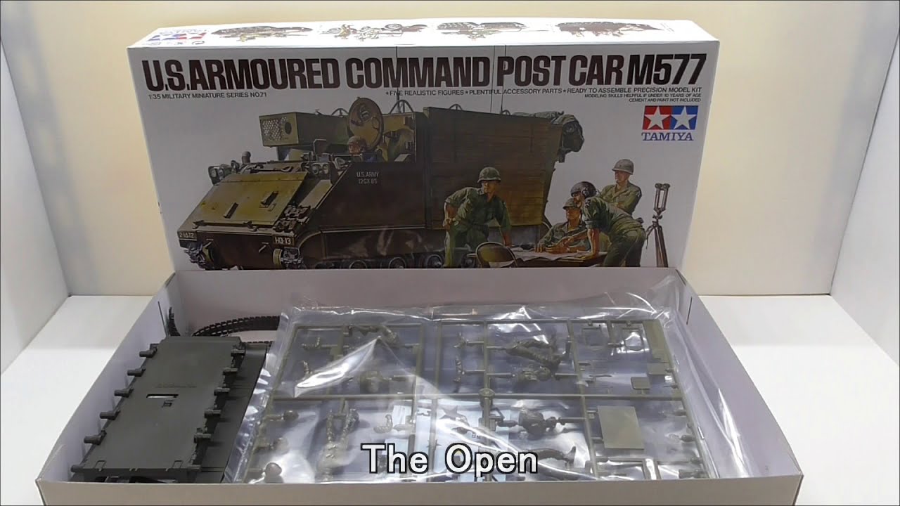 TAMIYA 1/35 U.S.ARMOURED COMMAND POST CAR M577 Kit Review