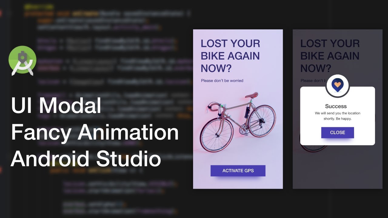 Fancy Modal UI Animation - Android Studio Tutorial