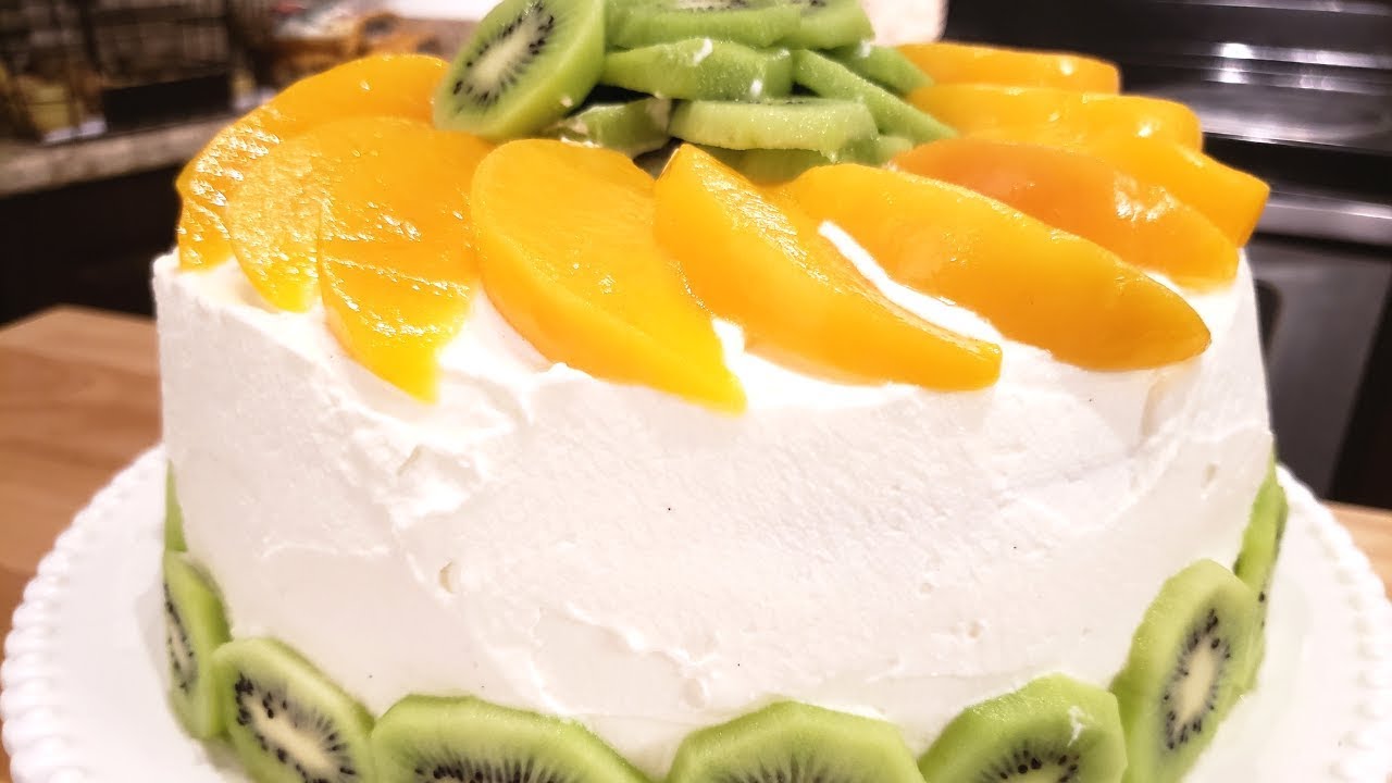 Genoise Cake With Fresh Cream and Fruits - Laila's Home Cooking - Episode 66