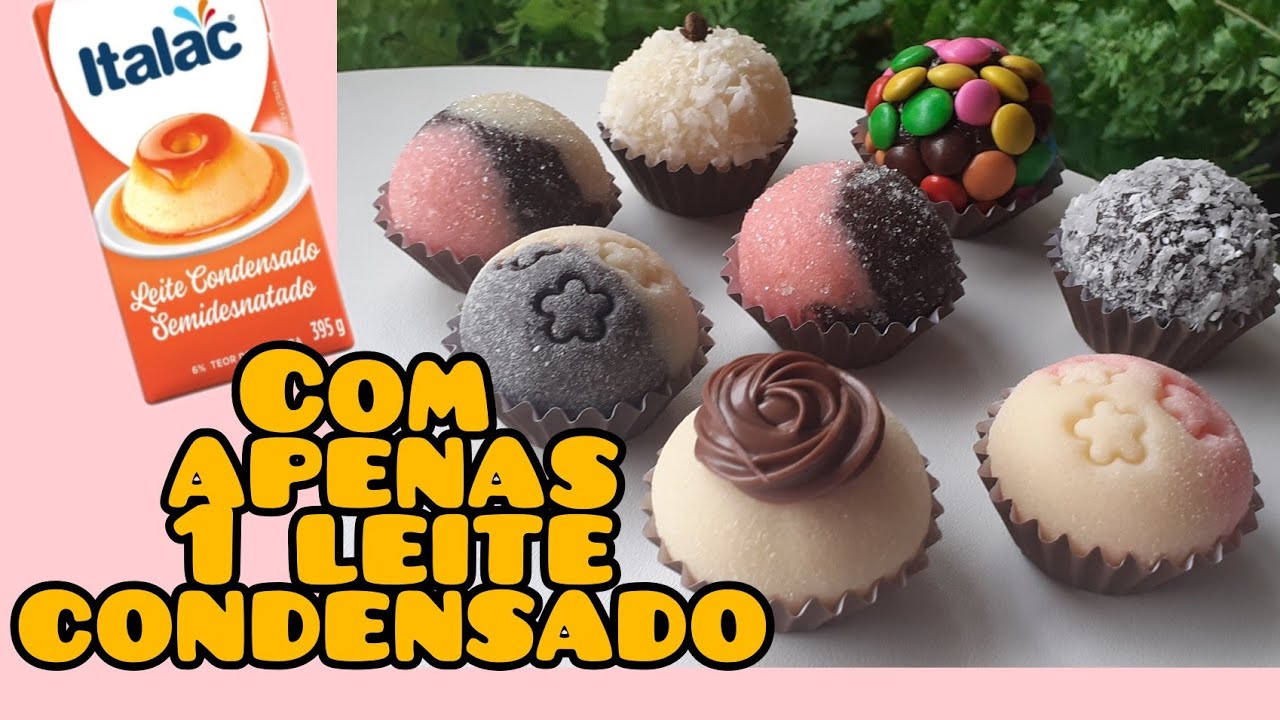Mais de 5 sabores de brigadeiro com apenas 1 leite condensado