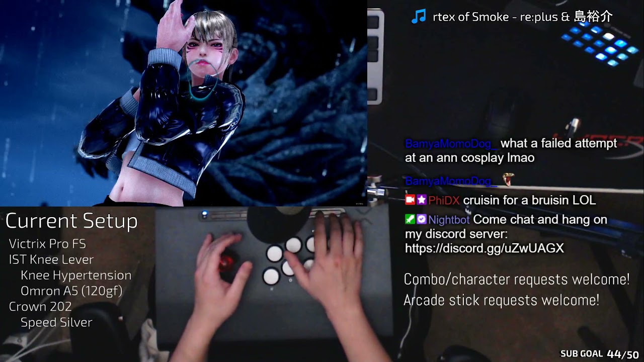 Tekken 7 Arcade Stick Handcam + ASMR | Victrix Pro FS, IST Knee Lever, Crown 202