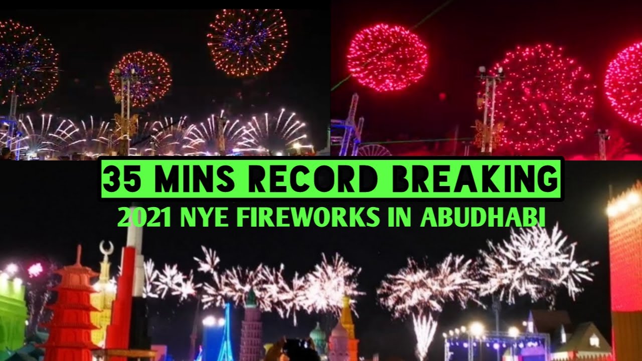 2021 NEWYEAR EVE - 35 MINS FIREWORKS RECORD BREAKING in ABUDHABI - VLOG IN TAMIL#FOODFUNEXPLORE