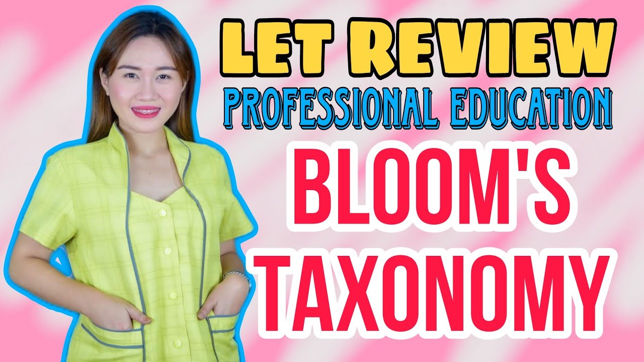 TAXONOMIES OF LEARNING | COGNITIVE | BLOOM'S TAXONOMY | LET REVIEW | VE NEIL VLOGS