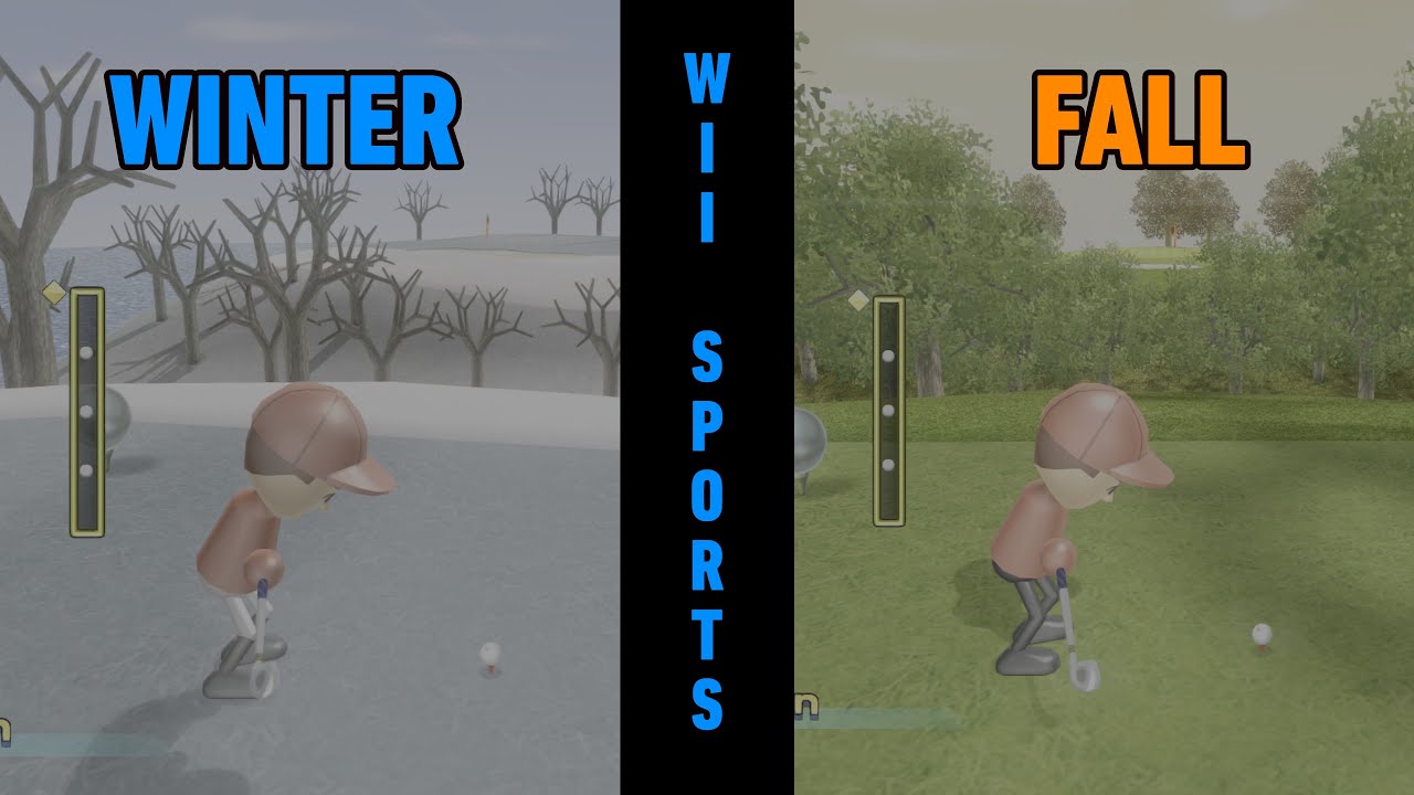 Wii Sports Golf in Fall and Winter