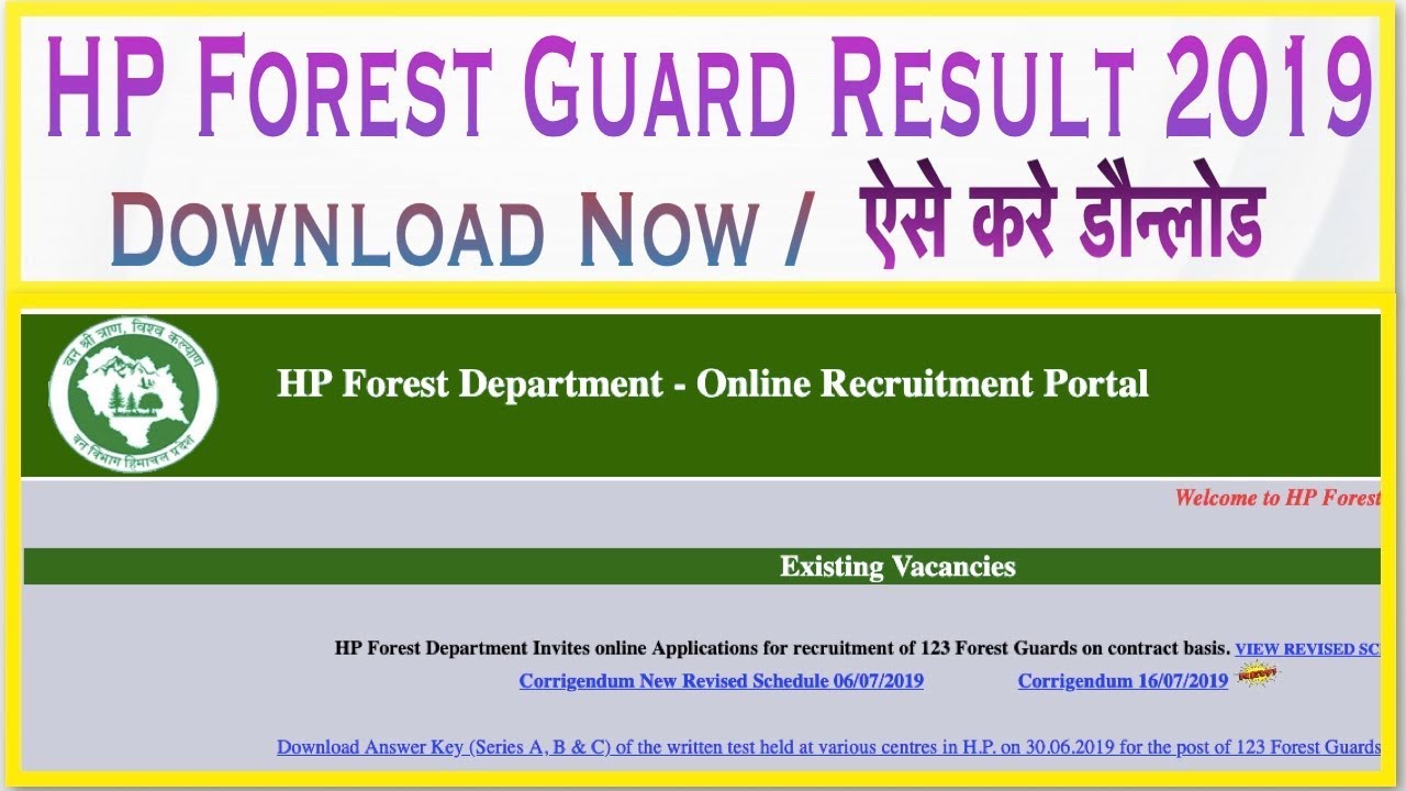 HP Forest Guard Result 2019
