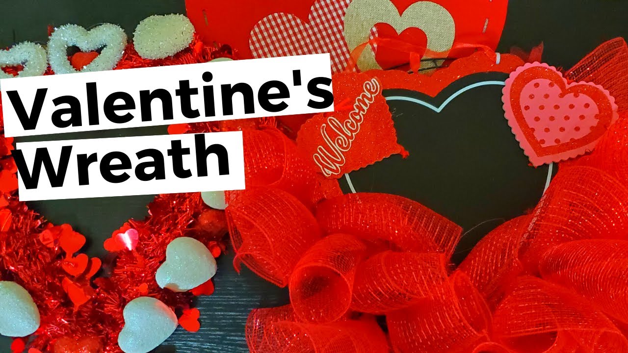 DIY Dollar tree  Valentine's  Day Wreath Tutorial