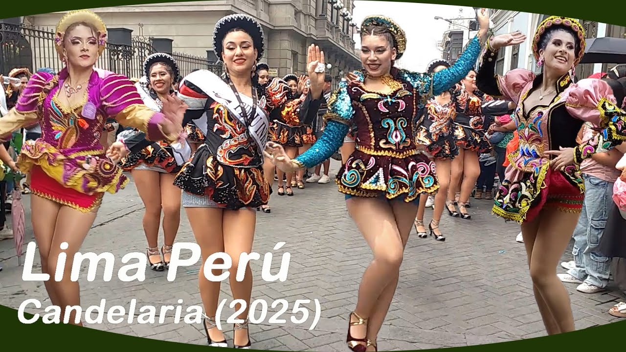 Chicas baile Saya Caporales 2025 Lima-Perú. Virgen de la Candelaria.