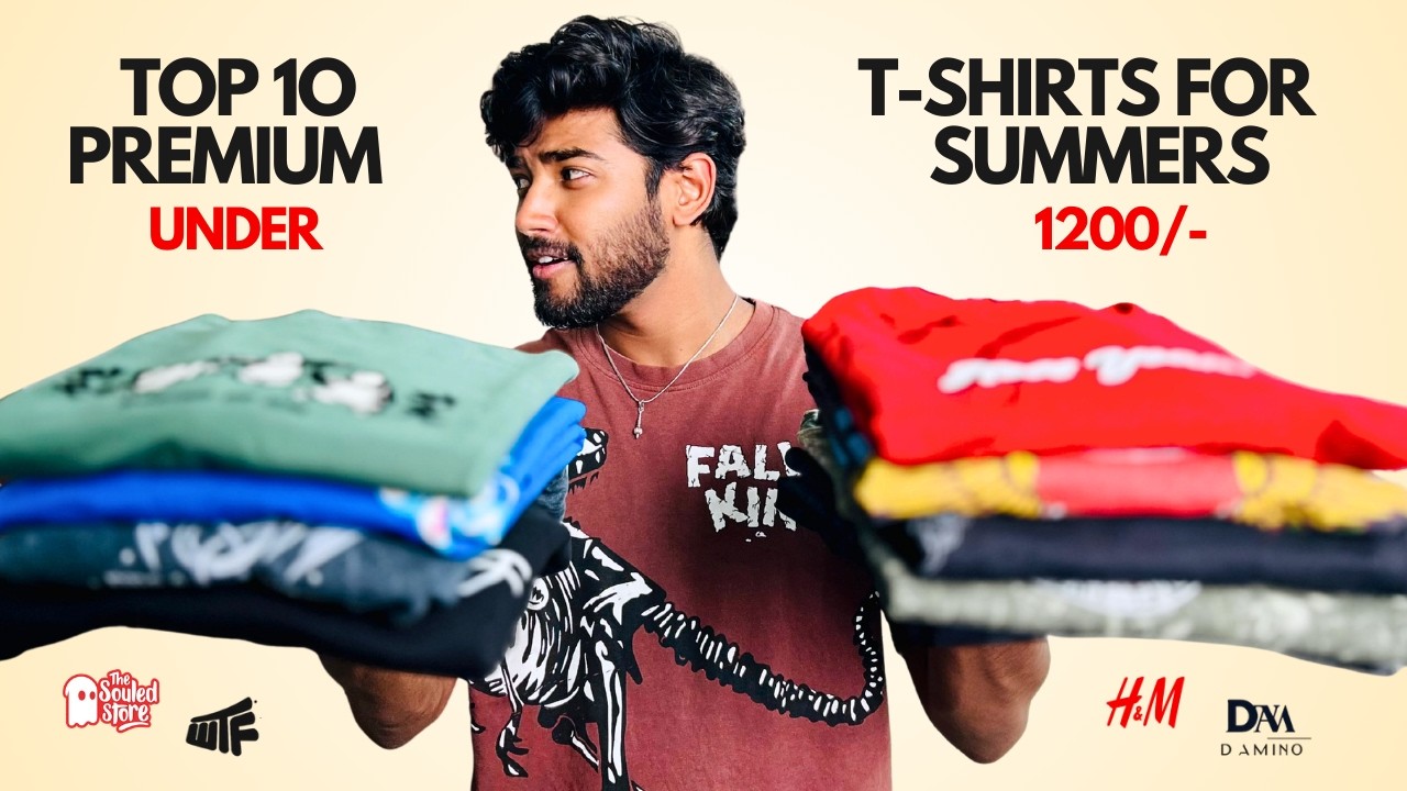 Top 10 Premium Printed Oversized T-Shirts Under 1200/- | Men Summer Haul 2026 | Reviewture