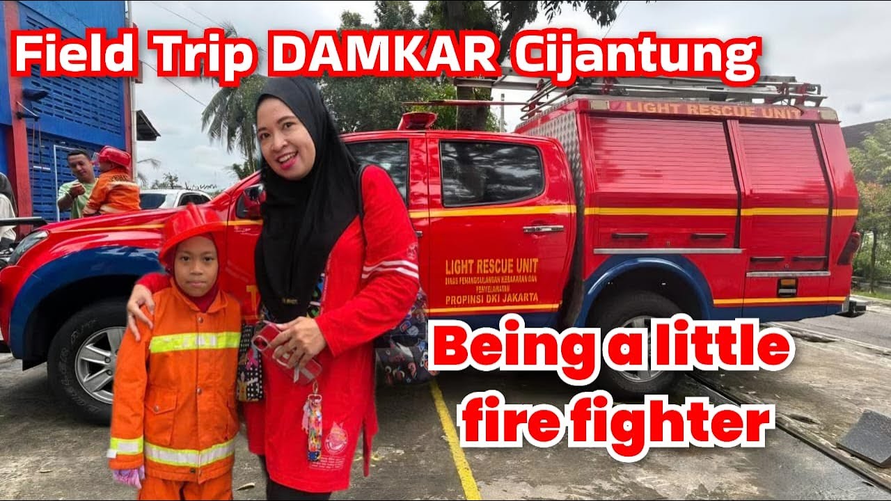 FIELD TRIP DAMKAR PASAR REBO DI CIJANTUNG ❗❗ BEING A LITTLE FIRE FIGHTER