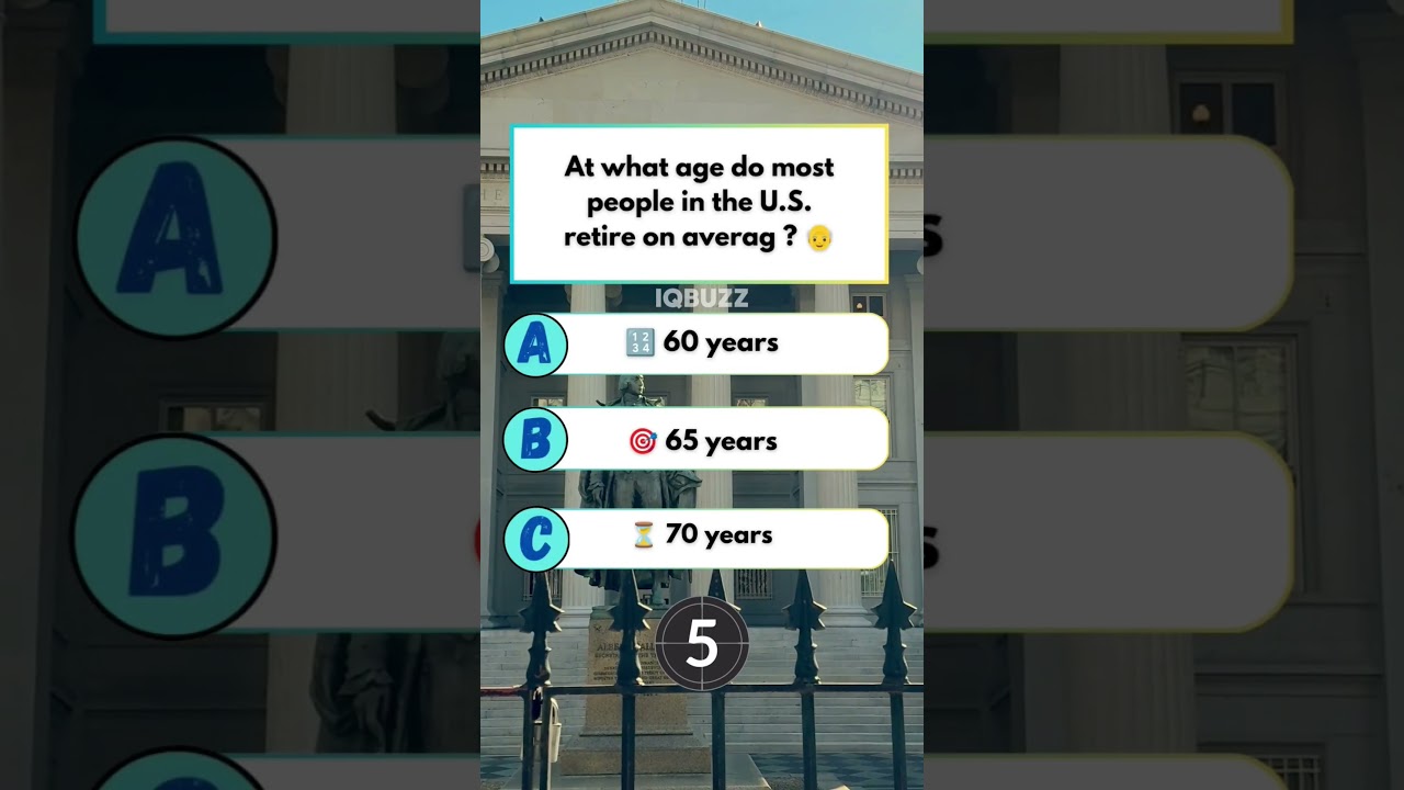 at what age do must people in the USA retire on average 🇺🇸🤔 USA knowledge 