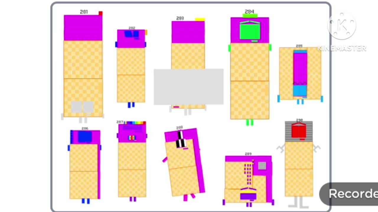 My numberblocks band retro 201 to 300