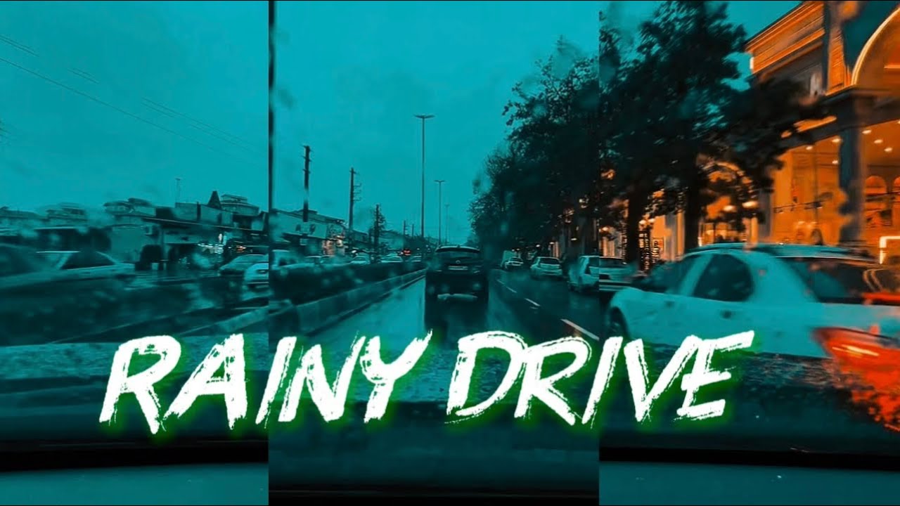 Rainy city drive 🌧️| real sound drive 