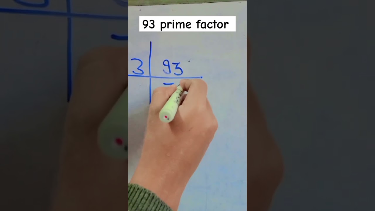Prime factor of 93