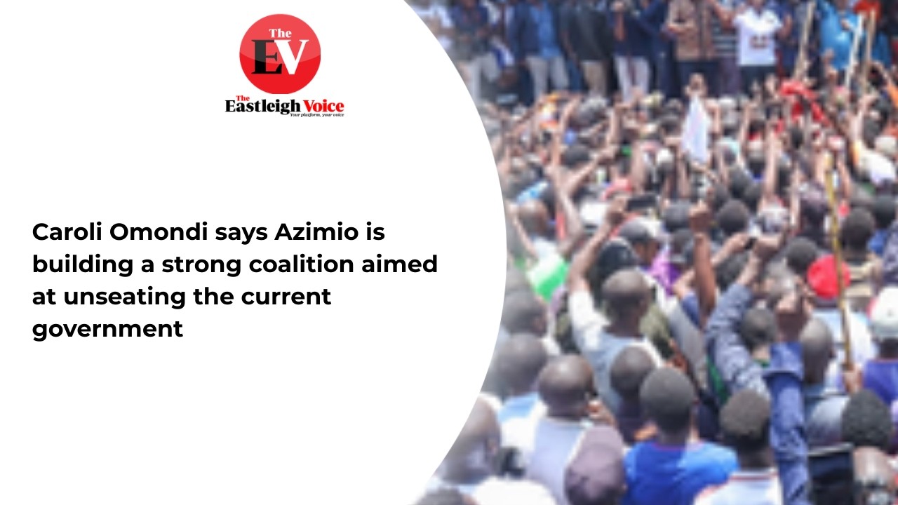 Caroli Omondi says Azimio is building a strong coalition aimed at unseating the current government.