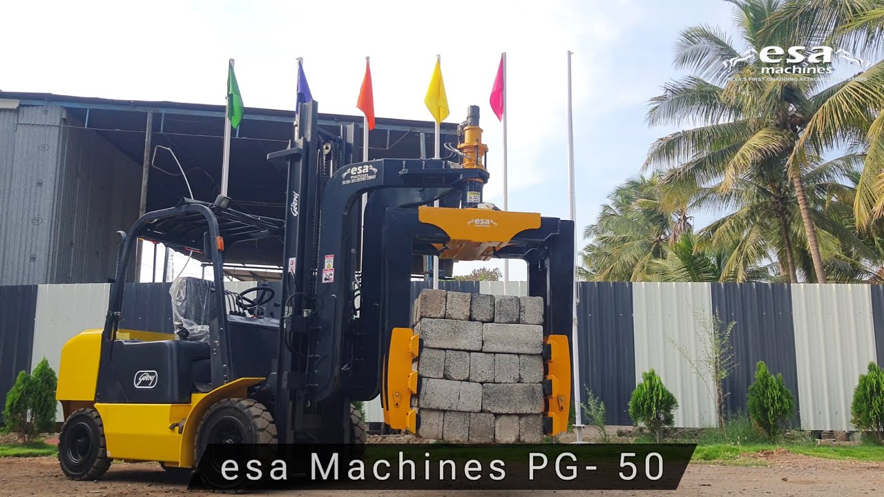 Forklift Attachment | Grabber | Loader Attachment PG50 Model by esa Machines - Coimbatore, INDIA