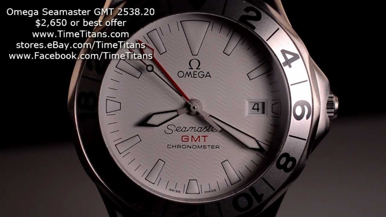 Omega Seamaster GMT 2538.20 Great White COSC Chronometer 300M Caliber 1128 41MM