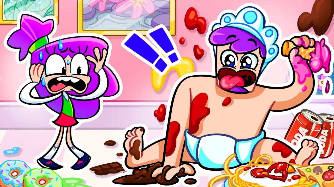Help! Daddy Turned Into a Baby! 👶✨ Funny Family Adventure with Viv and Denny 💜