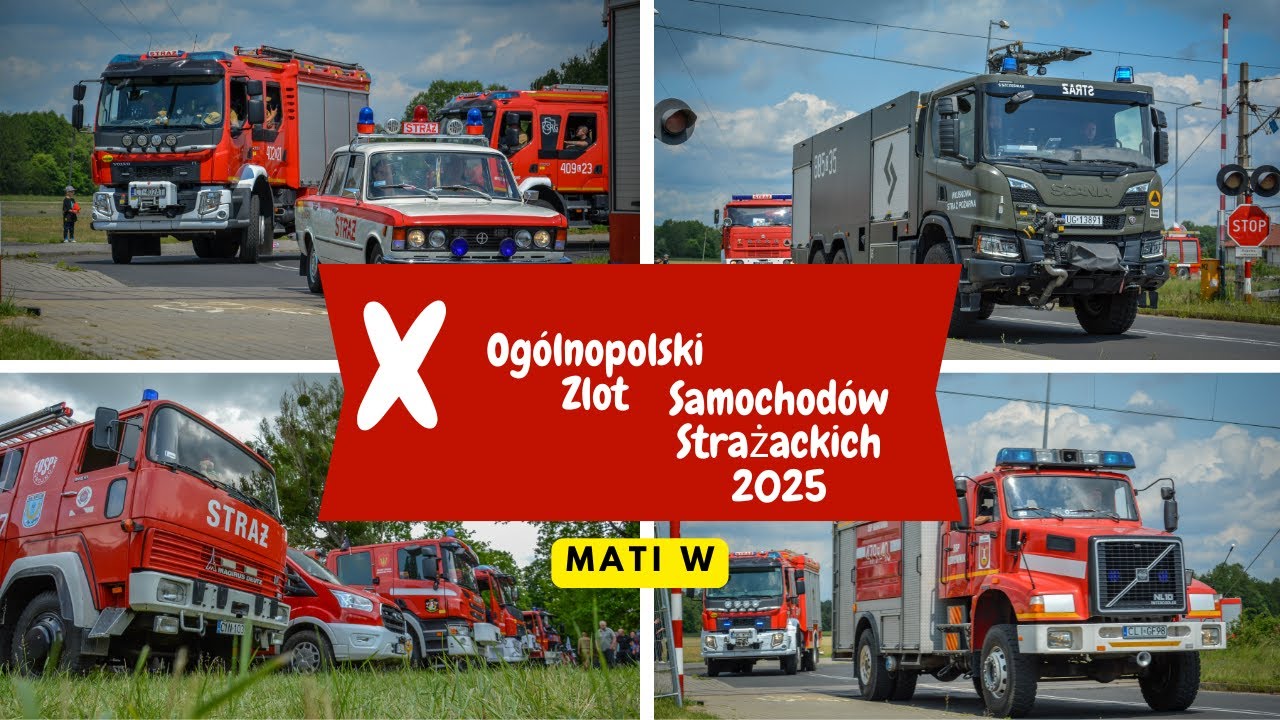 Parada 80 wozów strażackich w Ciechocinku!  X Ogólnopolski Zlot Samochodów Strażackich 2025