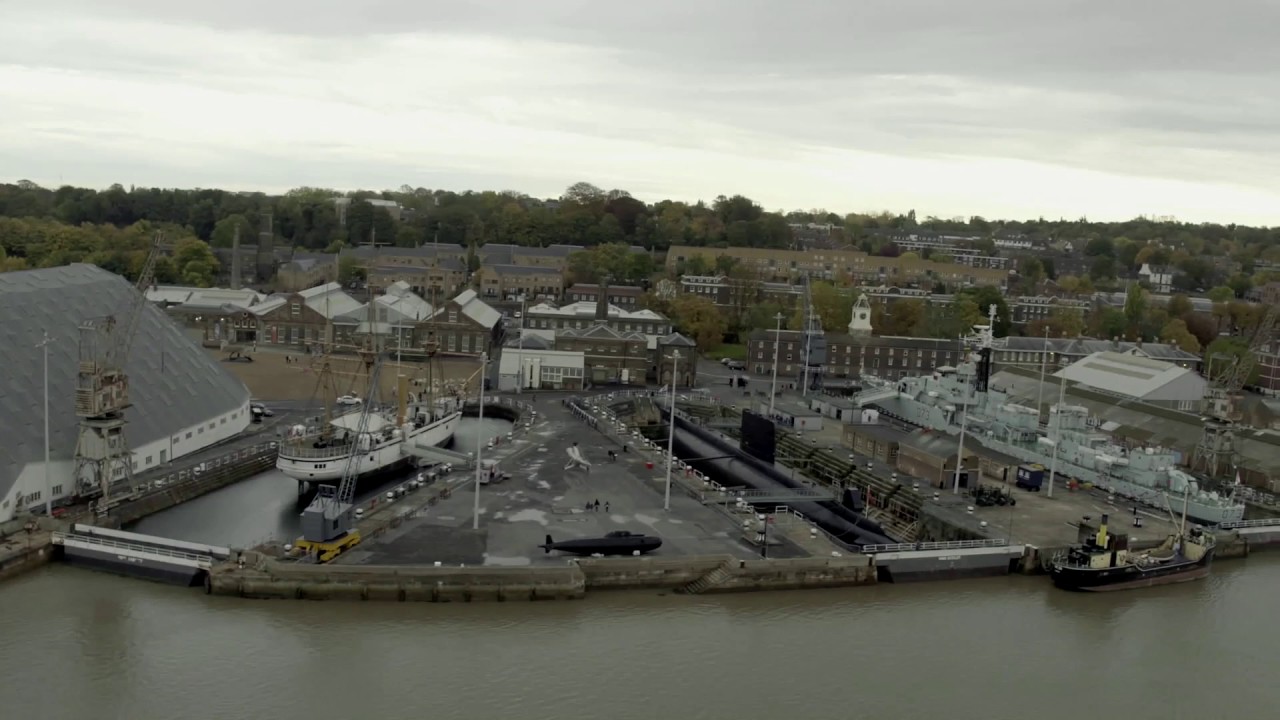 Drone Footage across The Historic Dockyard Chatham