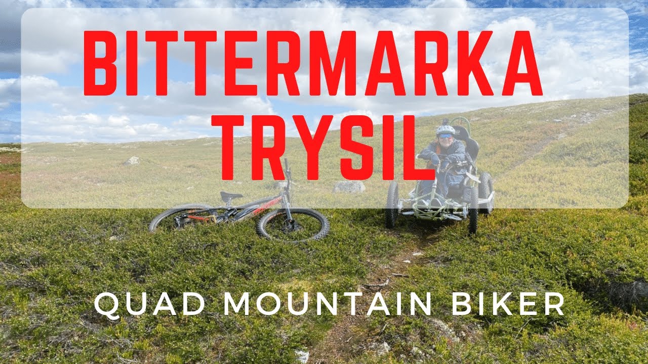 Adaptive Mountain Biking in high mountain terrain (MTB for wheelchair user) At Bittermarka in Norway