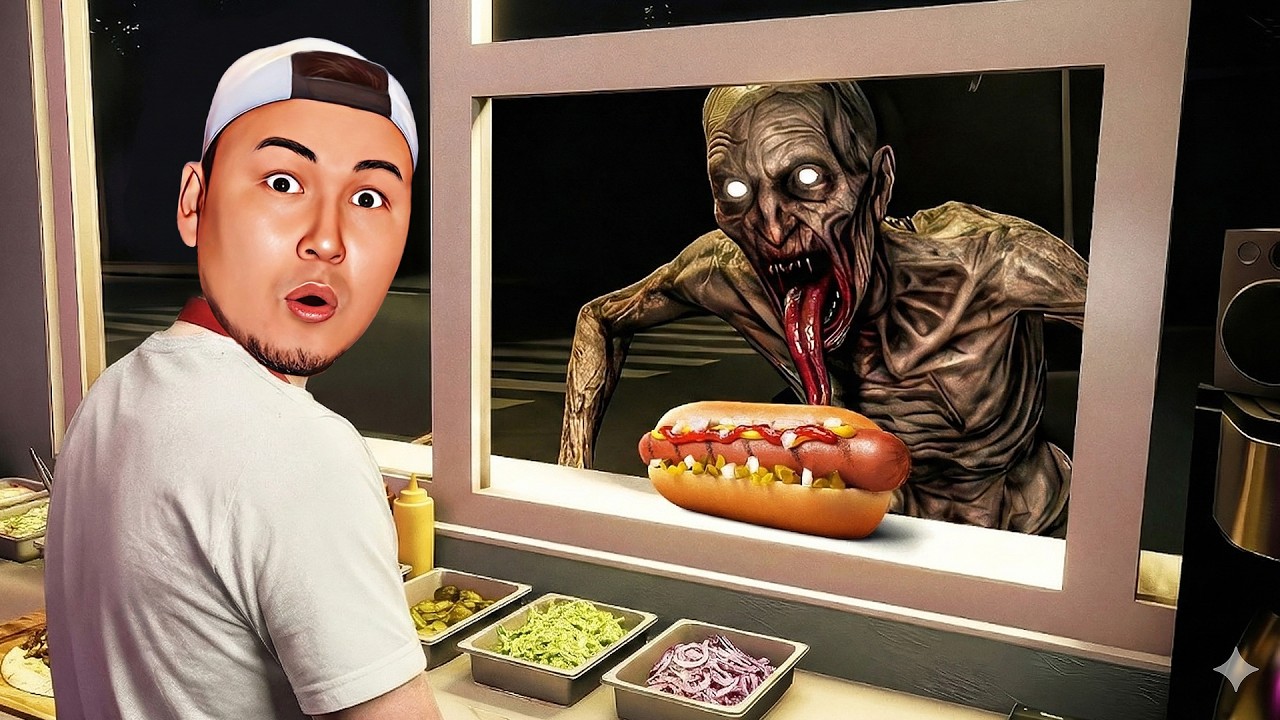 😱Жаңа Монстрлар Түнгі 3:00 де Шаурма Сатып Алуға Келді! Scary Shawarma Kiosk: the ANOMALY
