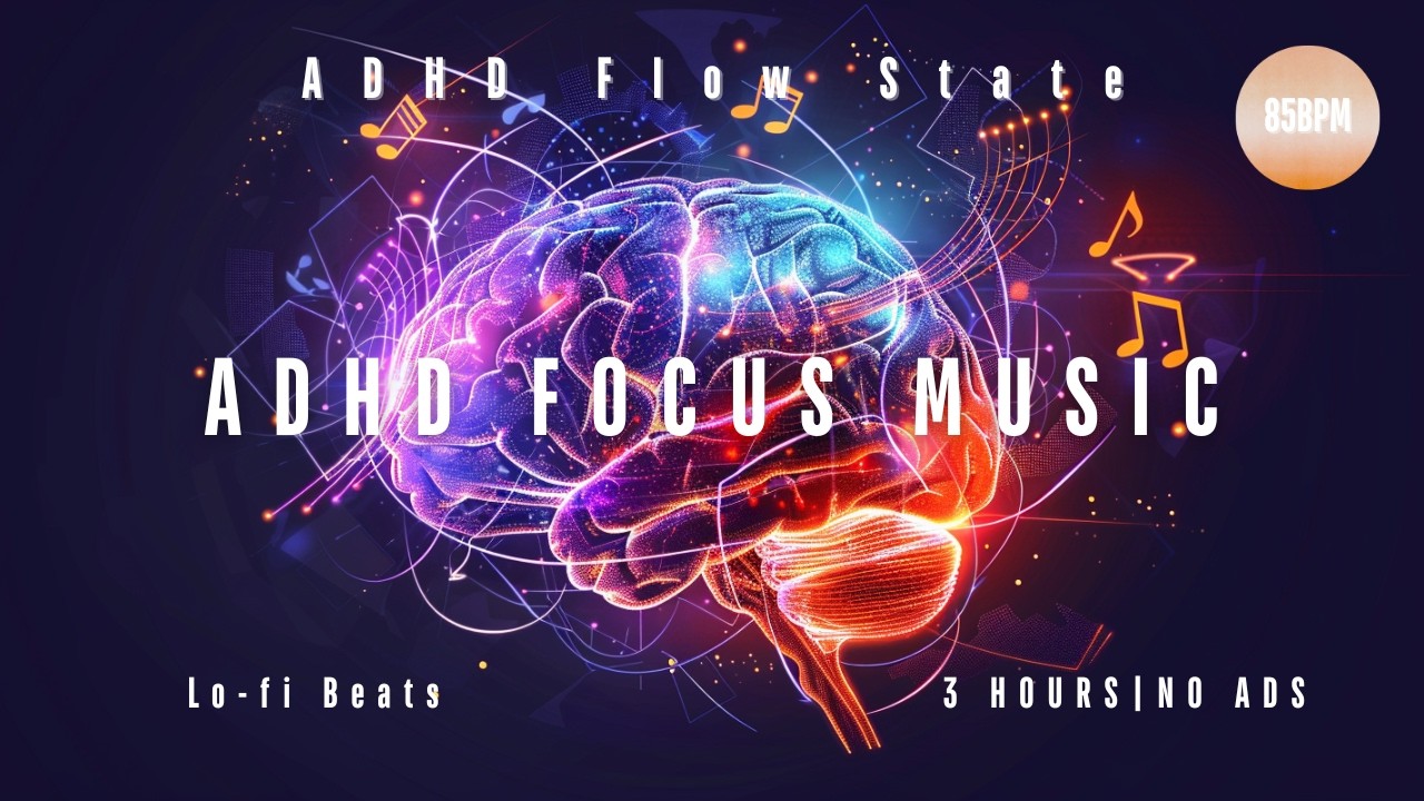 ADHD Focus Music   85 BPM Lo fi Beats for Studying & Deep Work vol.1