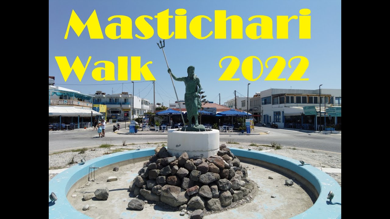 Mastichari walk 2022 on the island of Kos in Greece (4k)