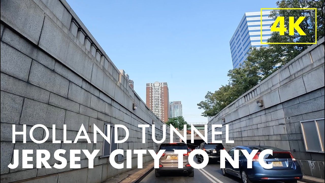 HOLLAND TUNNEL | From Jersey City, NJ to NYC | 4K Drive