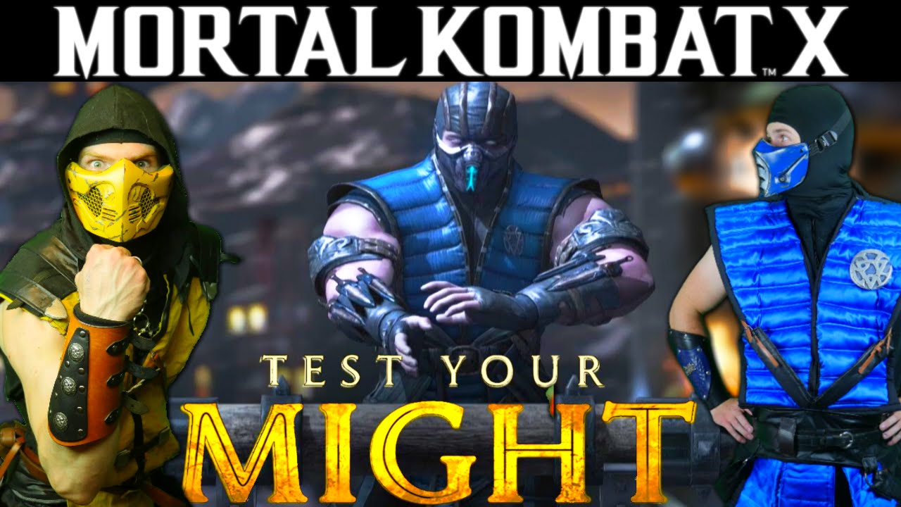 Scorpion & Sub-Zero Play MKX - TEST YOUR MIGHT! (Gameplay & Parody)
