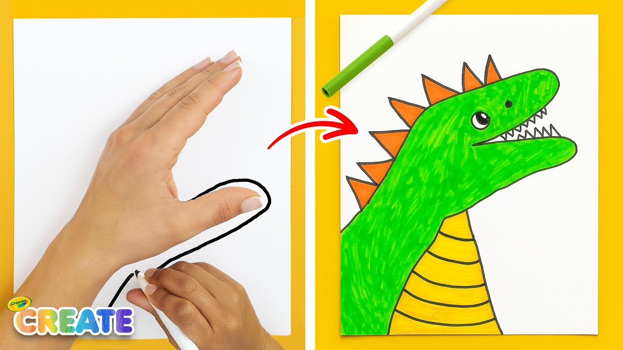 Turn Your Hand into a Cute Animal! | Easy Drawing Hacks for Kids