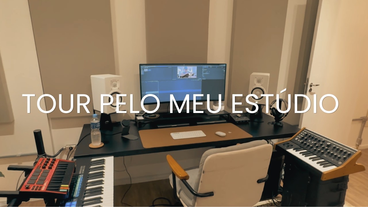 TOUR PELO MEU ESTUDIO NOVO