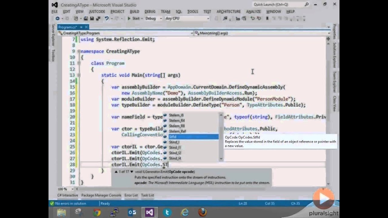 Combining MSIL and C#