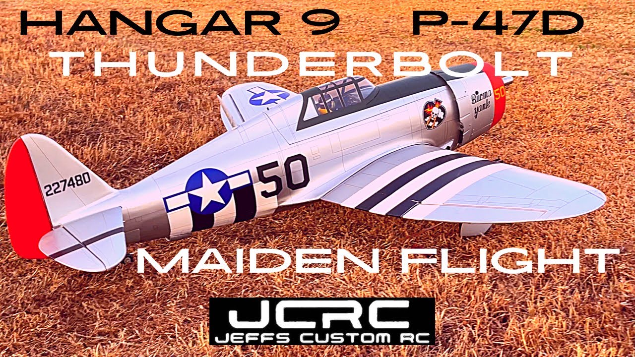 Maiden Flight | Hangar 9 20cc P-47D “THUNDERBOLT” With Saito FG 30 B