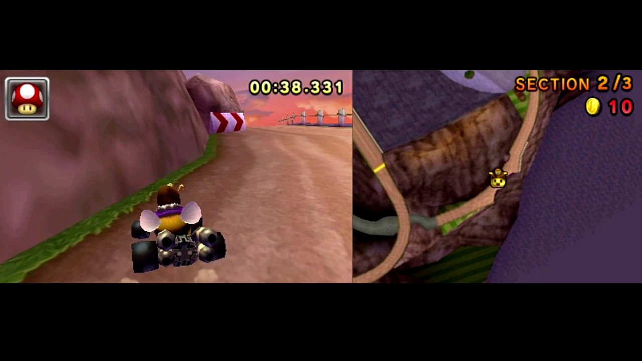 【マリオカート7 世界記録 ライブリプレイ】 ウーフーアイランド2 (MW) バグ無し - 1:25