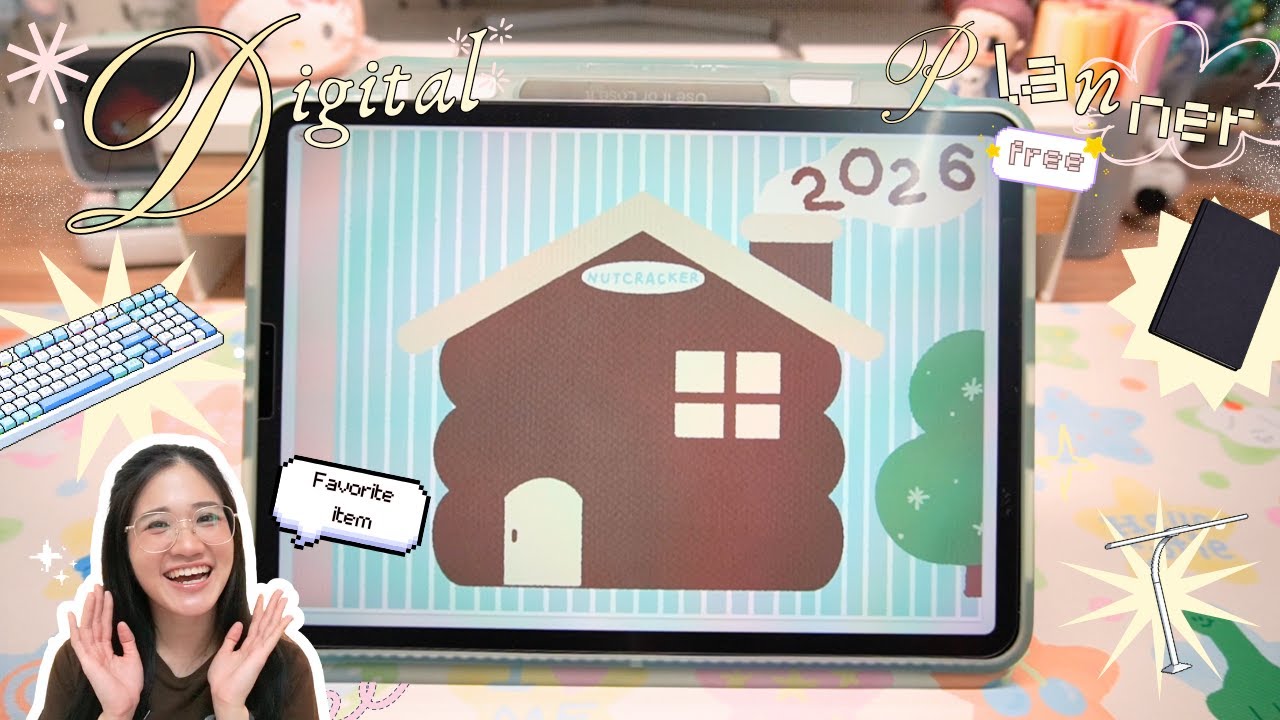 ˙ᵕ˙ แจก Digital Planner 2026 ( Hyperlink) พร้อมวิธีใช้ 🎄  Favorite item of 2025 ⋆˚✿˖° ll Nutcracker