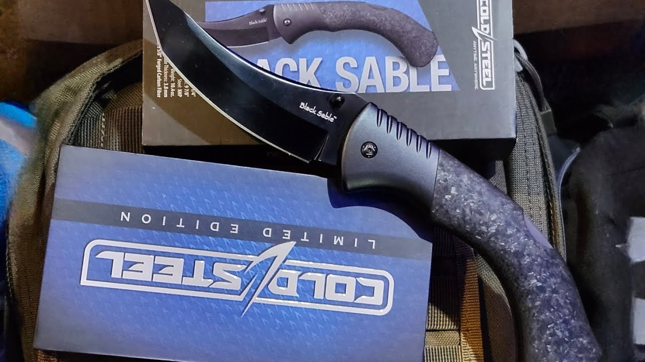 2025 Black Sable from Cold Steel
